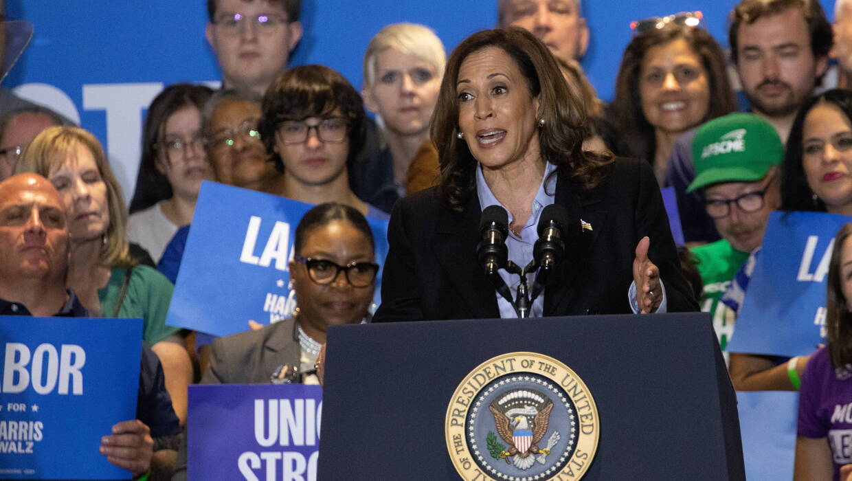 Kamala Harris. Fot. EPA/REBECCA DROKE