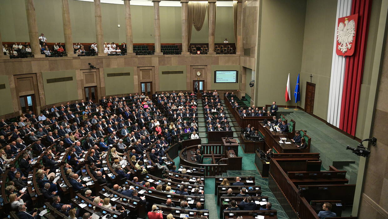 Sala obrad Sejmu. Fot. PAP/Marcin Obara