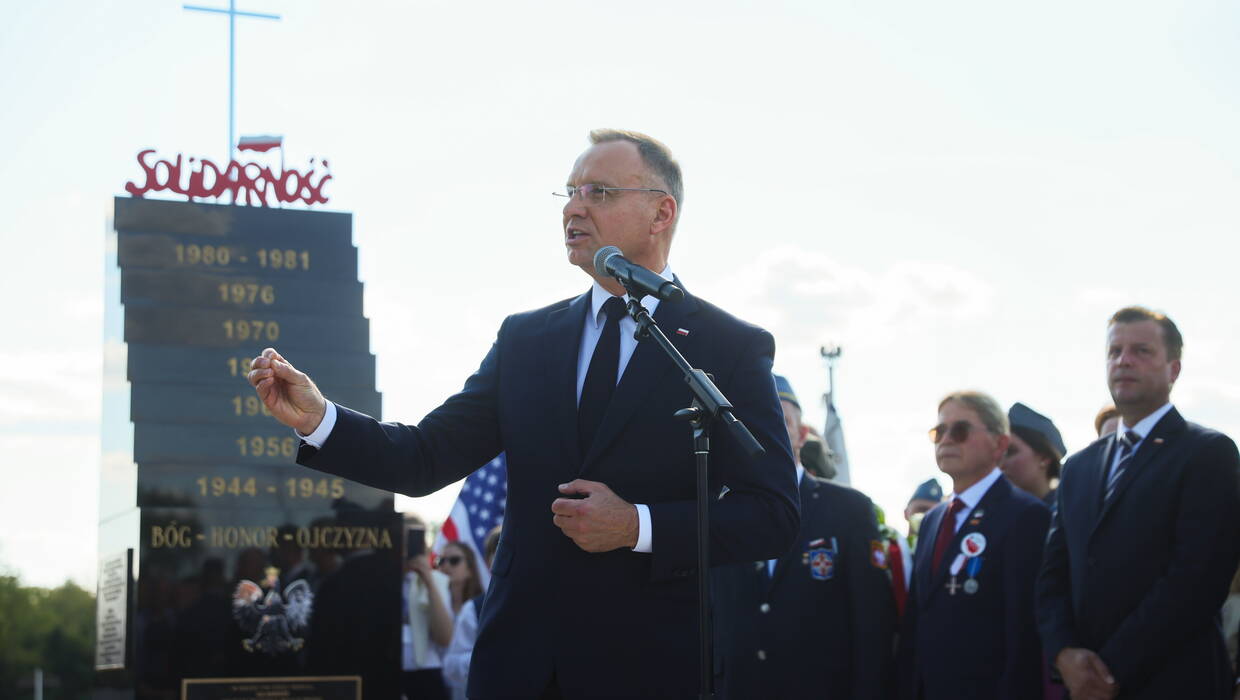 Prezydent Andrzej Duda w USA. Fot. PAP/	Leszek Szymański