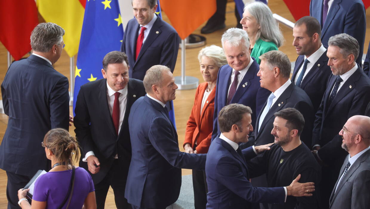 Premier Donald Tusk przed szczytem UE w Brukseli Fot. PAP/Leszek Szymański 