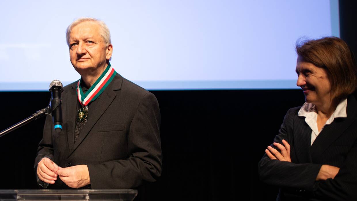 Lech Karwowski, krytyk i historyk sztuki, muzeolog, były dyrektor Muzeum Narodowego w Szczecinie (w środku). Fot. Danuta Matloch / MKiDN/X