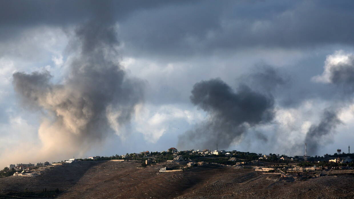 Ostrzelany południowy Liban Fot. PAP/EPA/ISRAEL LEBANON CONFLICT