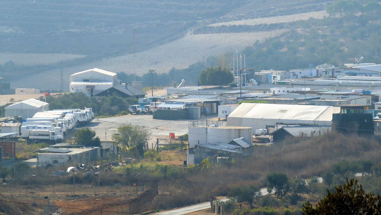 Baza UNIFIL w południowym Libanie Fot. PAP/EPA/STRINGER