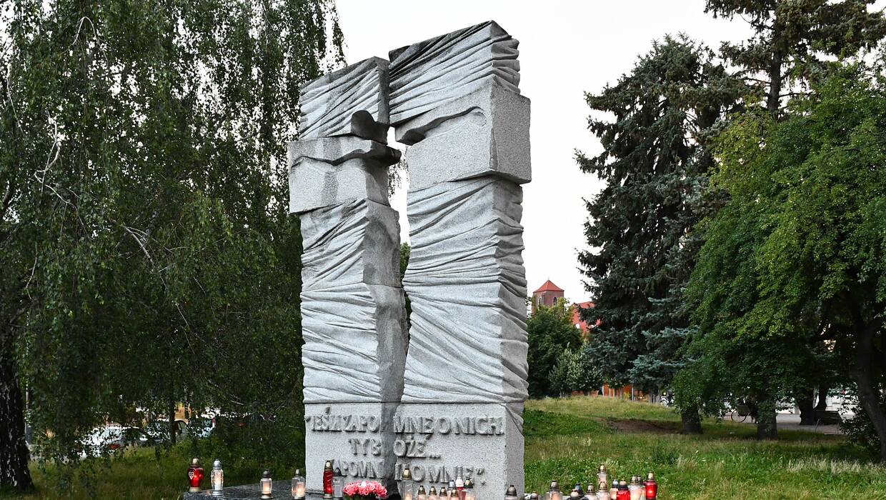 Pomnik Ofiar UPA we Wrocławiu. Fot. PAP/Maciej Kulczyński