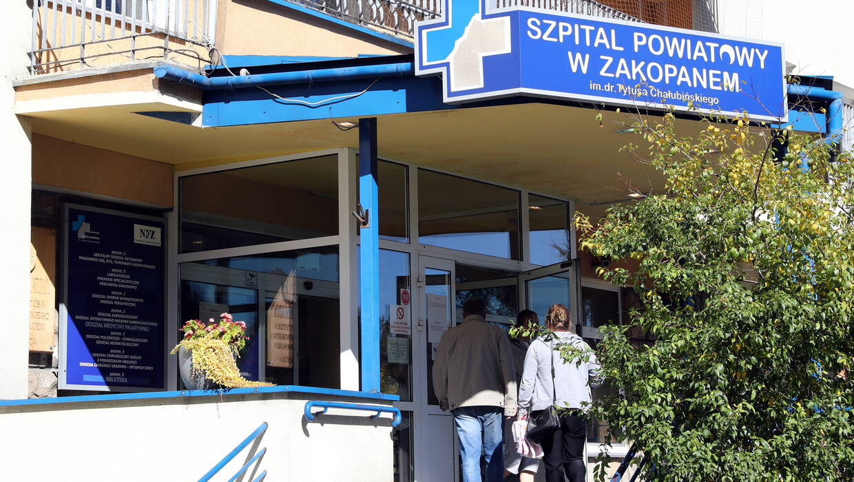 Szpital Powiatowy w Zakopanem, fot. PAP/Grzegorz Momot