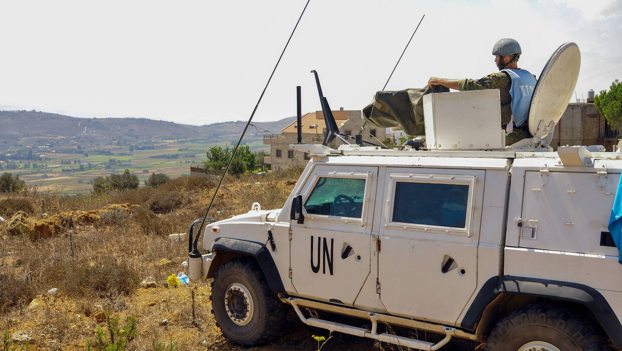 Żołnierz sił pokojowych UNIFIL, zdjęcie ilustracyjne, fot. PAP/EPA/STR