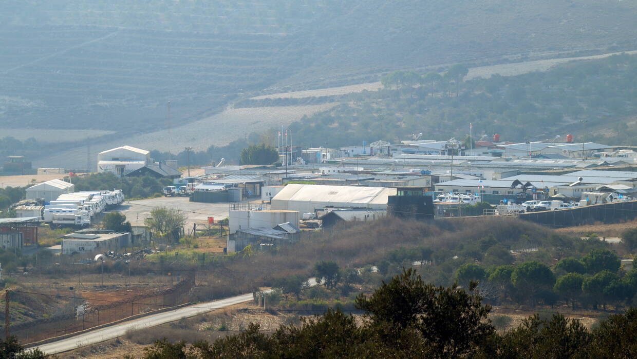 Baza UNIFIL w południowym Libanie. Fot. PAP/EPA/STRINGER