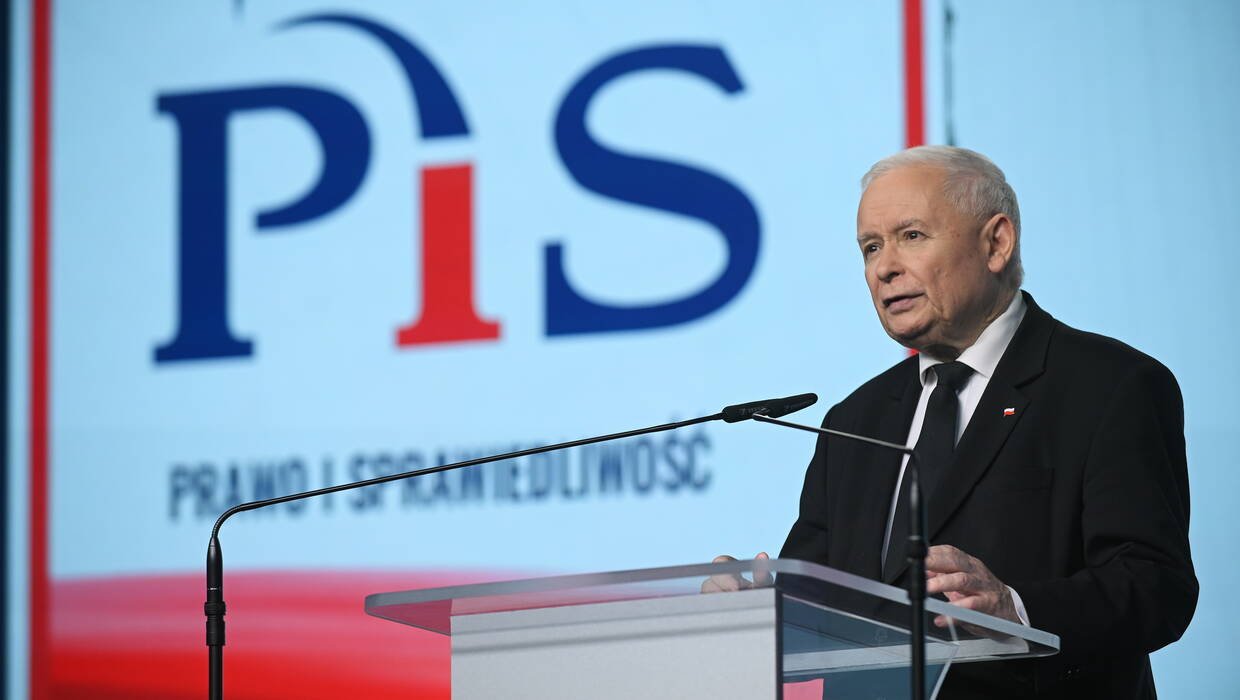 Prezes Prawa i Sprawiedliwości Jarosław Kaczyński. Fot. PAP/Marcin Obara 