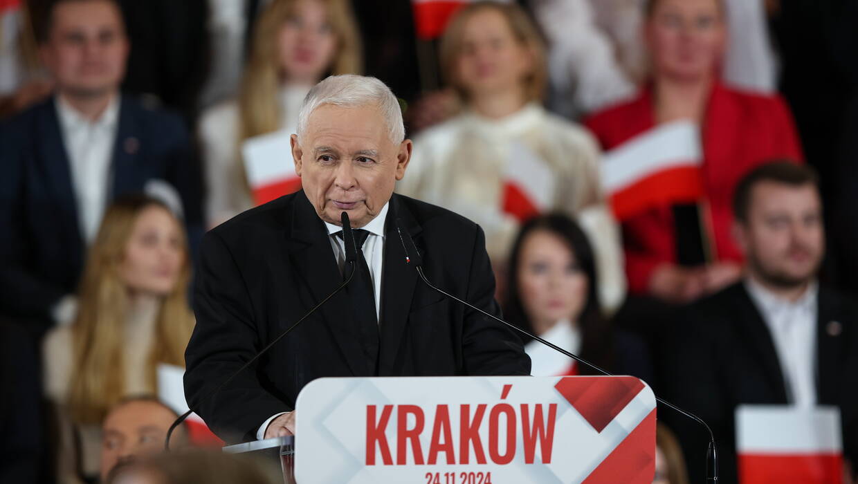 Prezes PiS Jarosław Kaczyński. Fot. PAP/Łukasz Gągulski