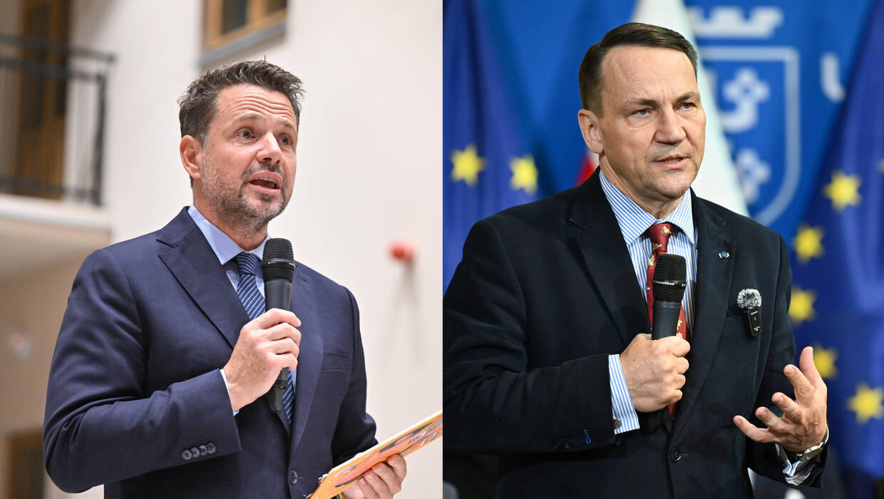 Rafał Trzaskowski i Radosław Sikorski Fot. PAP/ Marcin Gadomski/Piotr Polak