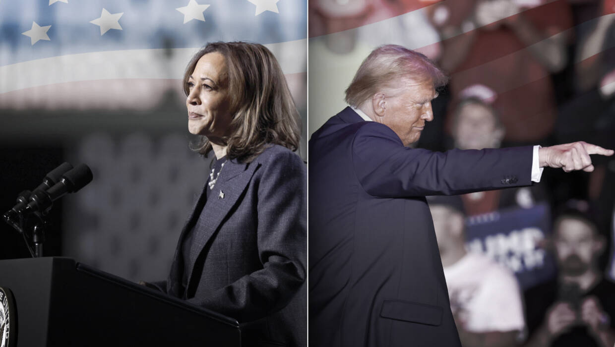 Kamala Harris i Donald Trump. Fot. Adam Ziemianowicz