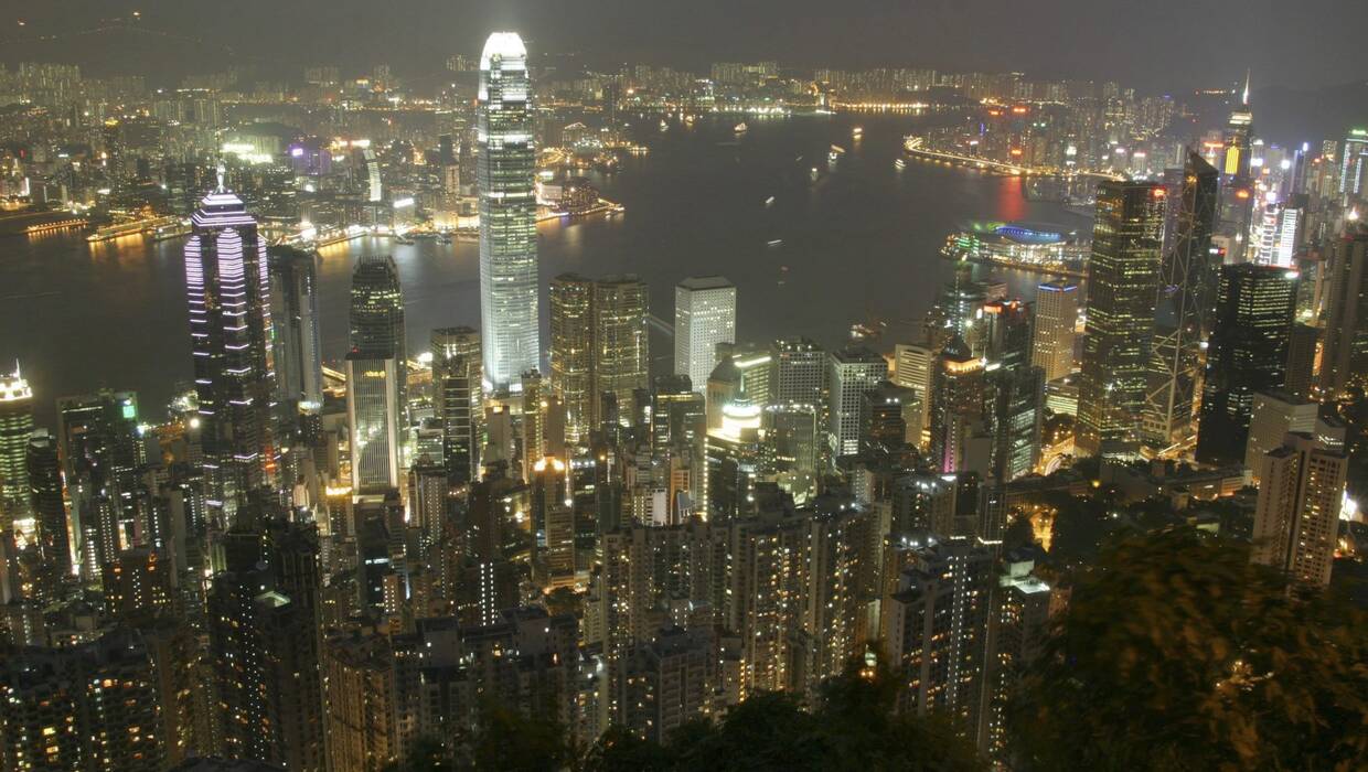 Panorama Hongkongu, fot. EPA/ALEX HOFFORD