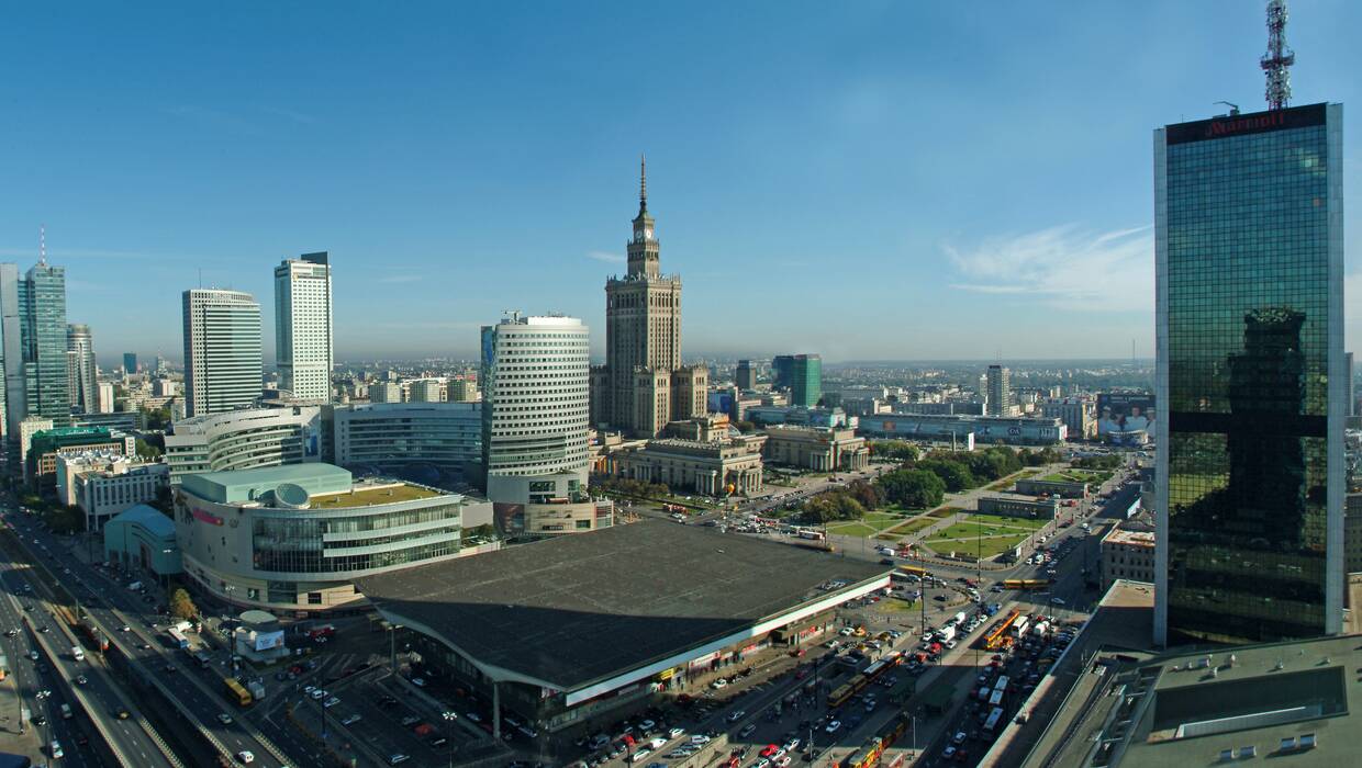 Warszawa - panorama miasta Fot. PAP/Afa Pixx/Zenon Żyburtowicz