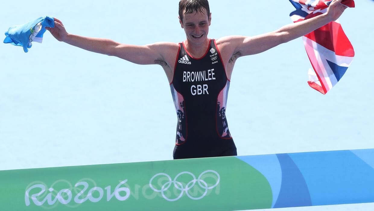 Triathlonista Alistair Brownlee, fot. PAP/EPA/HOW HWEE YOUNG