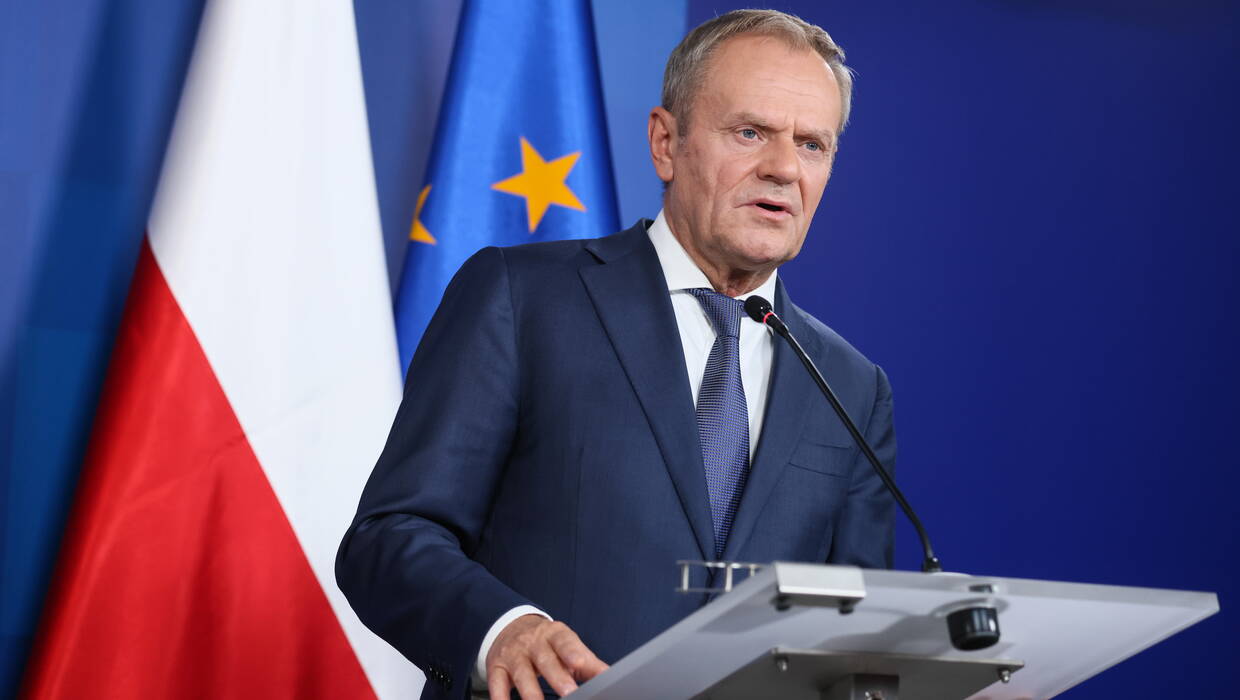 Premier Donald Tusk. Fot. PAP/	Leszek Szymański