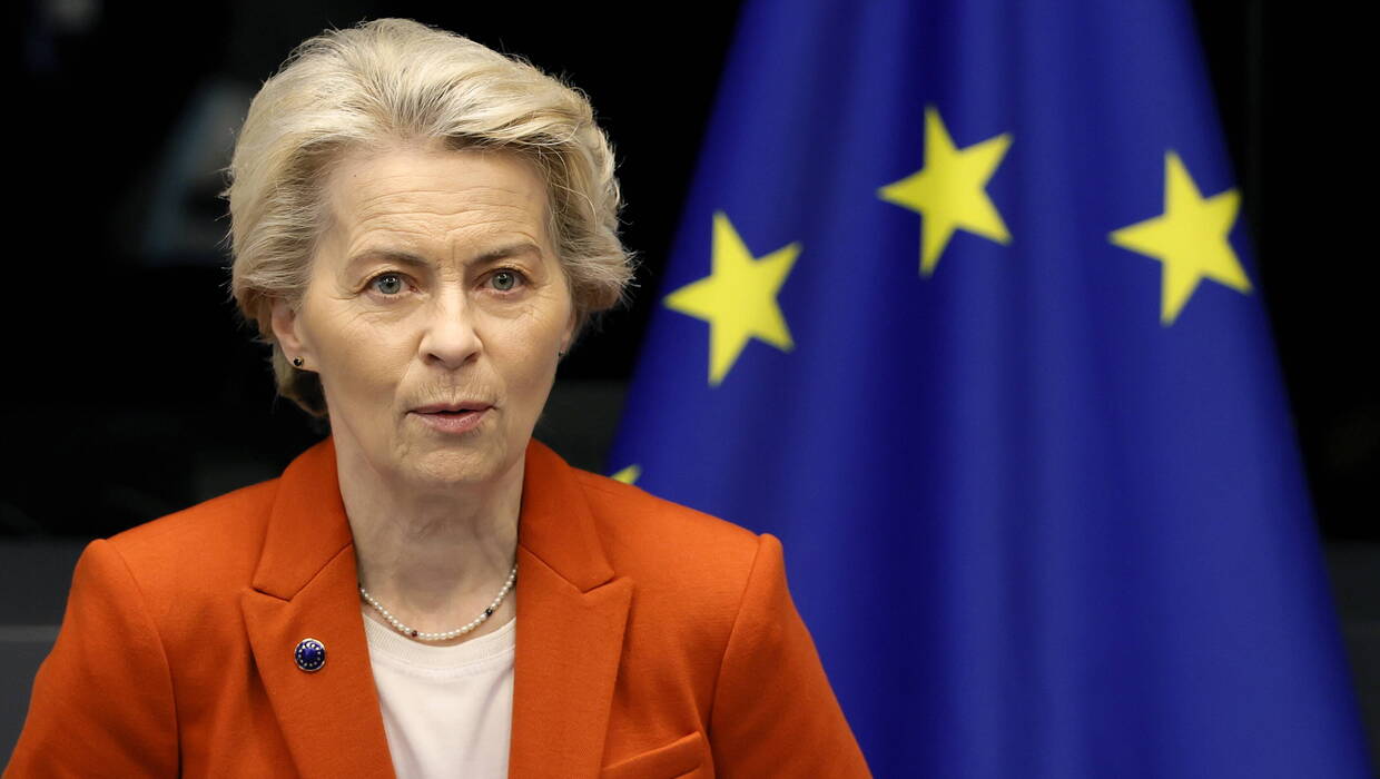 Szefowa Komisji Europejskiej Ursula von der Leyen. Fot. 	PAP/EPA/RONALD WITTEK