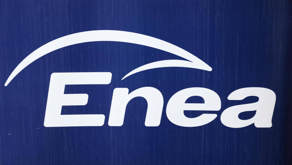 Logo Enea. Fot. PAP/Albert Zawada