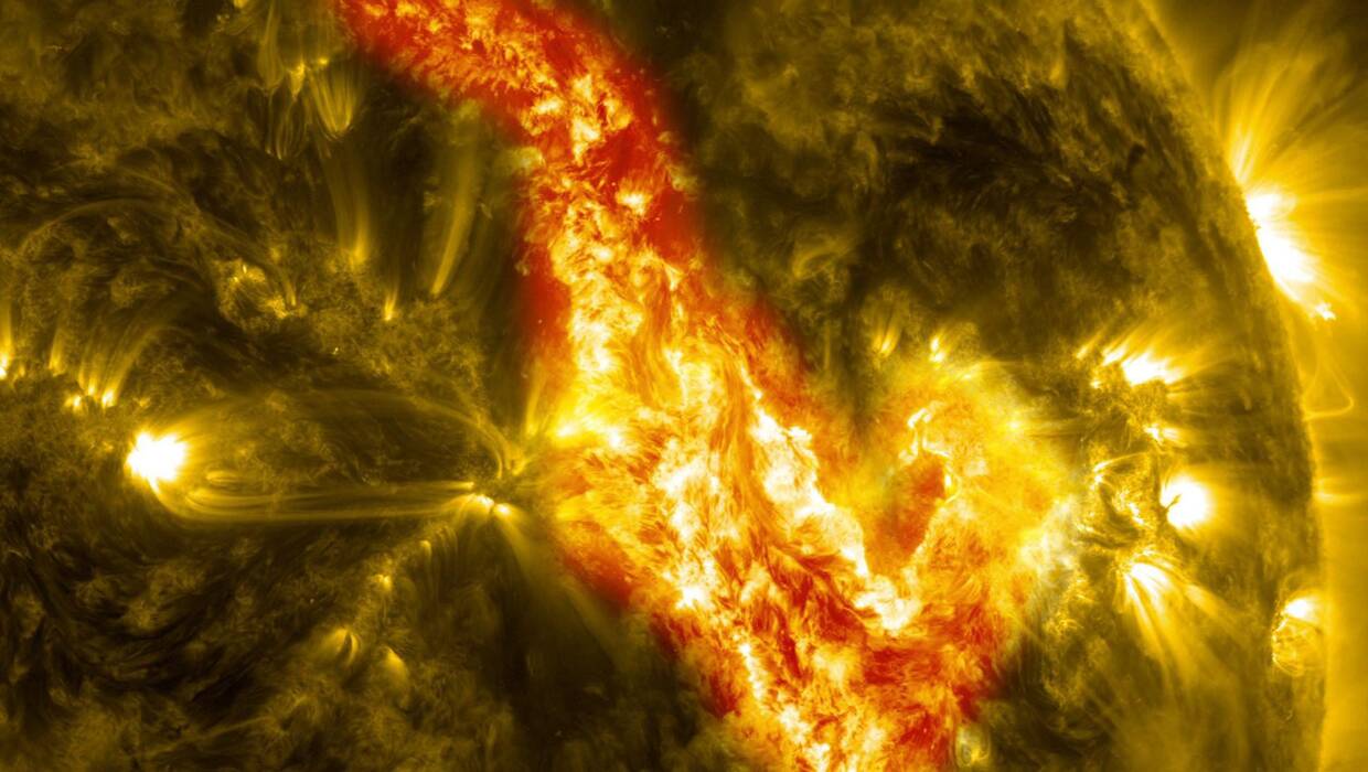 Zdjęcia Słońca z obserwatorium NASA Fot. PAP/NASA/Solar Dynamics Observatory