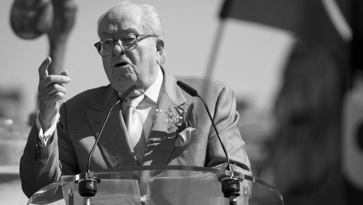 Jean-Marie Le Pen, fot. PAP/EPA/JEREMY LEMPIN