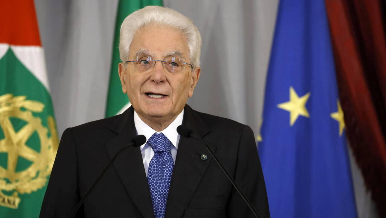 Sergio Mattarella. Fot. EPA/MASSIMO PERCOSSI