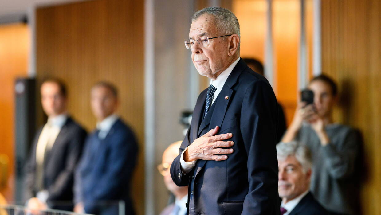 Prezydent Austrii Alexander Van der Bellen. Fot. PAP/EPA/MAX SLOVENCIK