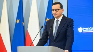 Premier Mateusz Morawiecki. Fot. Radek Pietruszka