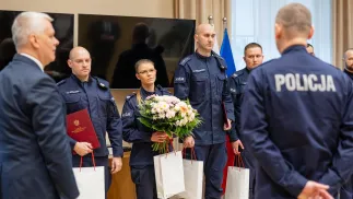 Policjanci, którzy uratowali życie chłopca Fot. X/MSWiA