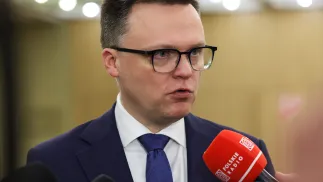 Marszałek Sejmu RP Szymon Hołownia, fot. PAP/Albert Zawada