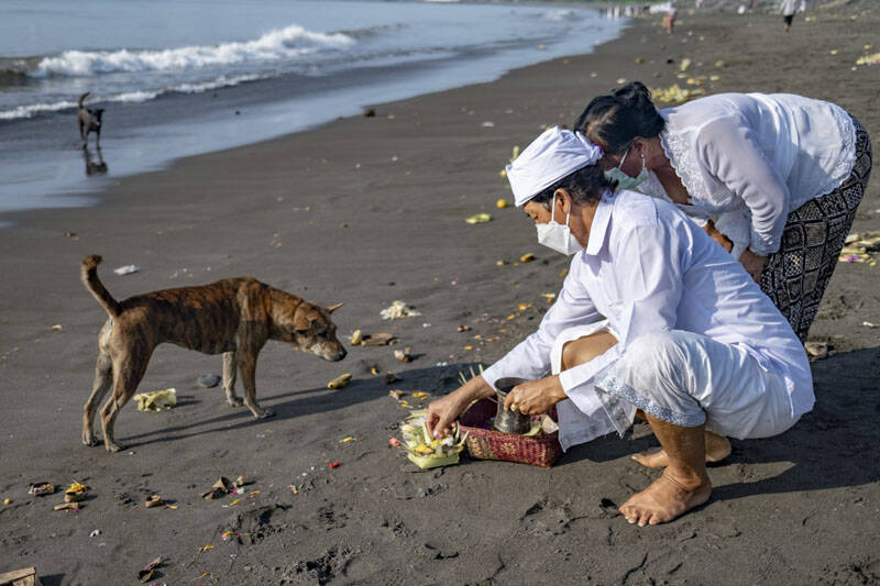 Indonezja. Hinduska ceremonia oczyszczenia  Fot. PAP/EPA/MADE NAG