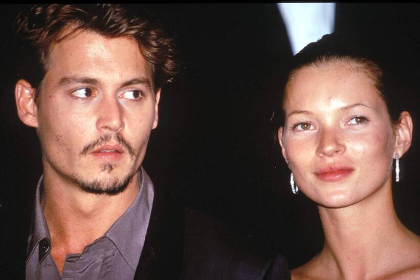 Johnny Depp i Kate Moss (1998 r.), fot. AXEL GROUSSETT-LONDON FEATURES
