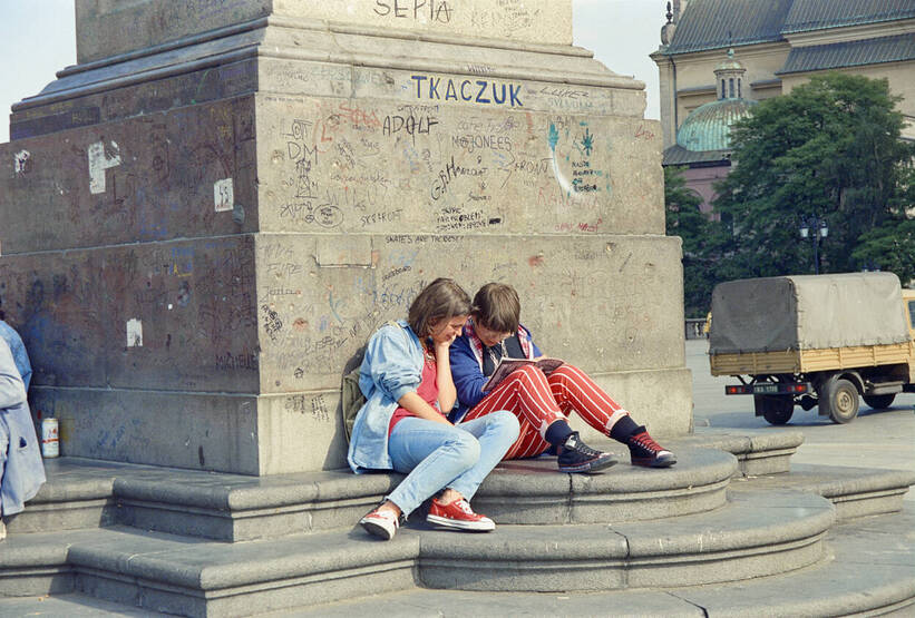 Sylwester Braun, ps. Kris, Pod Kolumną Zygmunta III Wazy, 1993, Muzeum Warszawy