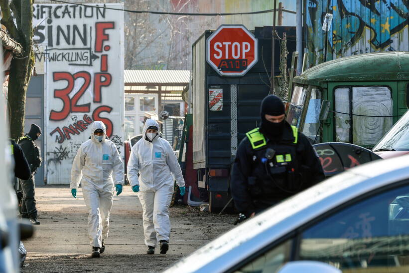 Obława w Berlinie na byłych terrorystów RAF. Fot. PAP/EPA/ HANNIBAL HANSCHKE