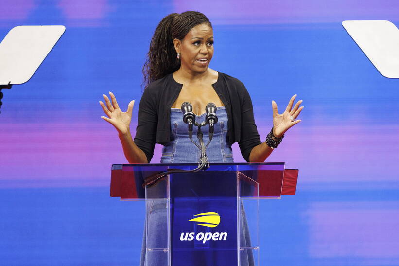 B. pierwsza dama USA Michelle Obama fot. PAP/EPA/C.J. Gunther