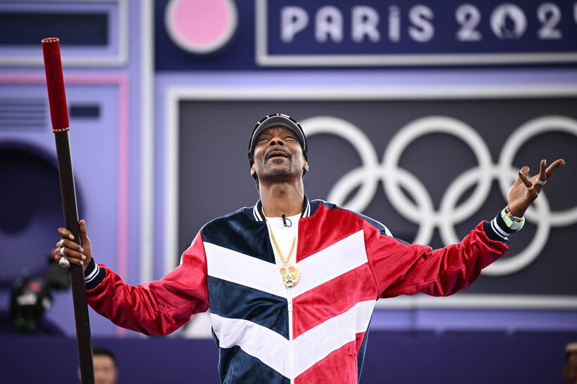 Amerykański raper Snoop Dogg inauguruje nową dyscyplinę olimpijską fot. PAP/