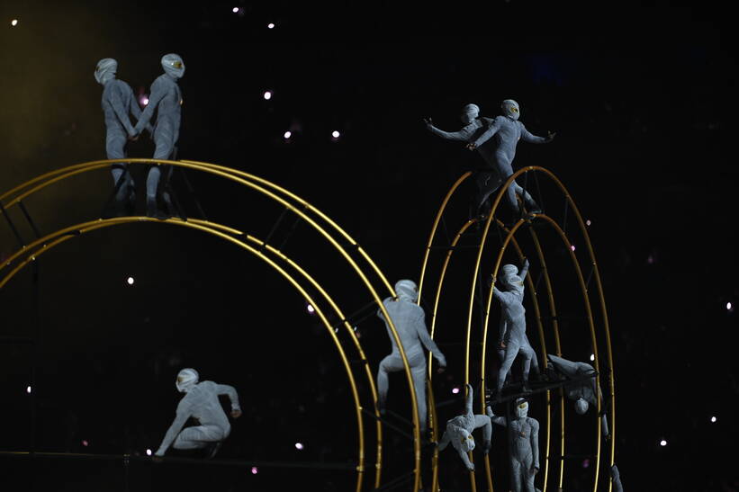 Ceremonia zamknięcia igrzysk olimpijskich w Paryżu, fot. PAP/Adam Warżawa