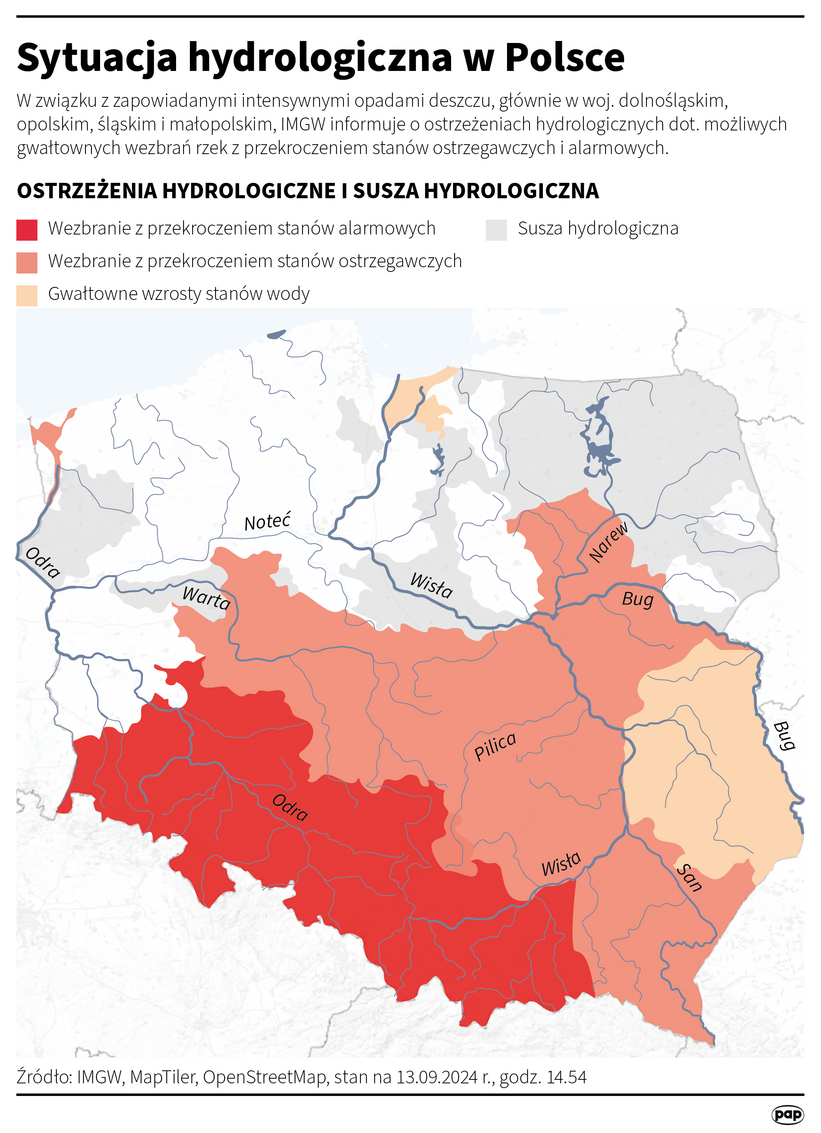 Sytuacja hydrologiczna w Polsce [AKTUALIZACJA] Autor: Michał Czernek