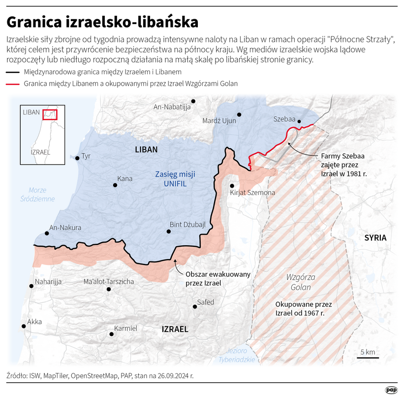 Granica izraelsko-libańska Autor: Michał Czernek