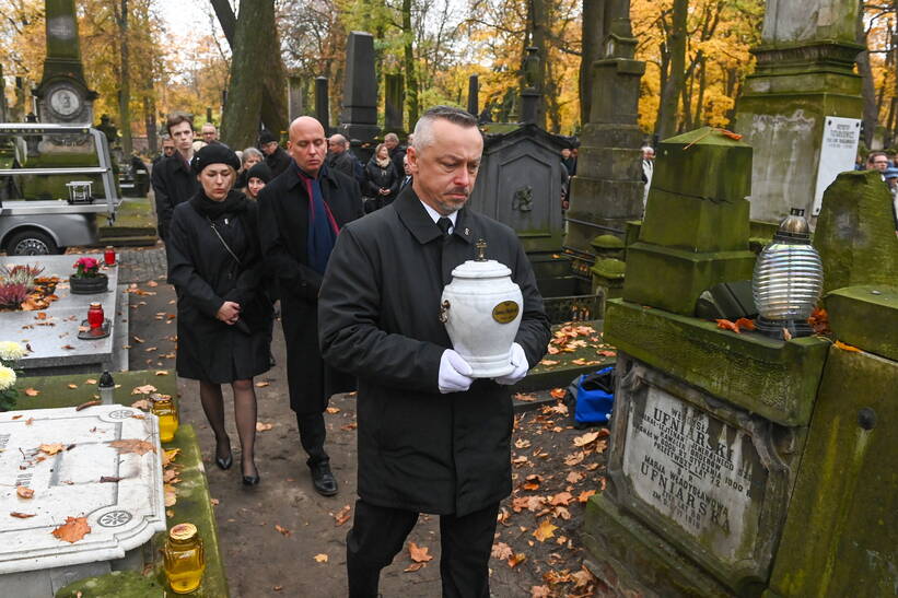 Uroczystości pogrzebowe Janusza Olejniczaka. Fot. PAP/Piotr Nowak