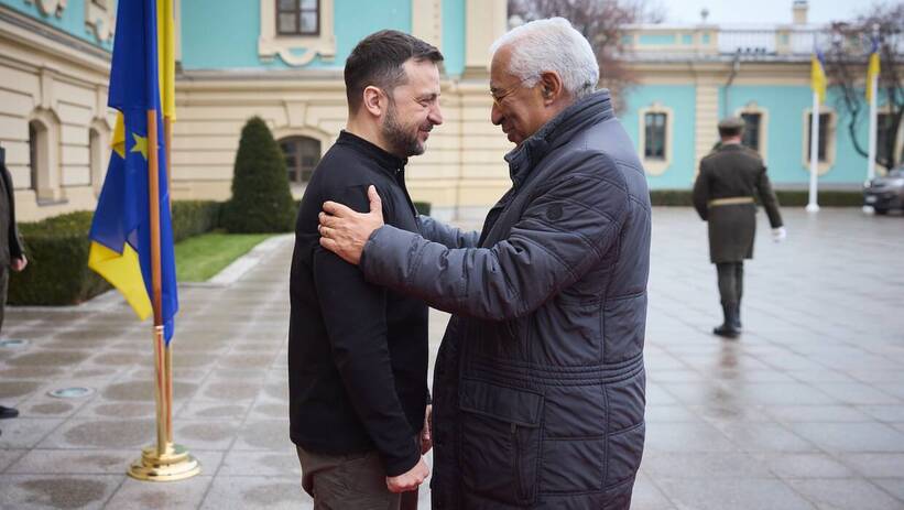 Президент Украины Владимир Зеленский и Антониу Кошта. Fot. X/Volodymyr Zelenskyy