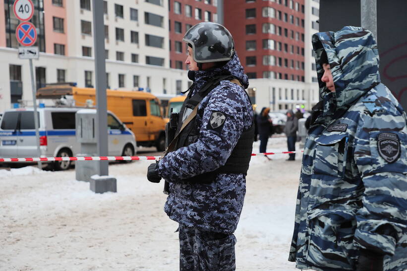 Miejsce wybuchu w Moskwie. Fot. EPA/YURI KOCHETKOV