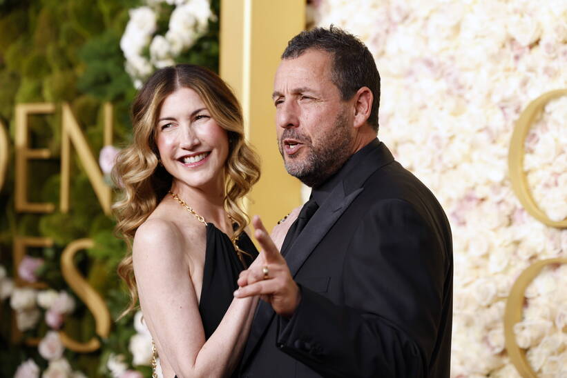 Jackie Sandler, Adam Sandler. Fot. PAP/EPA/CAROLINE BREHMAN