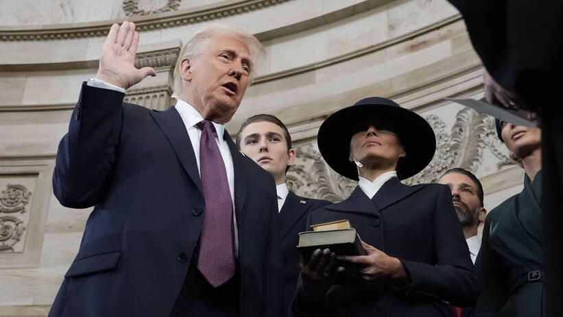 Кадр инаугурации Дональда Трампа. Fot. PAP/EPA/Morry Gash/POOL