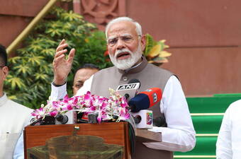 Premier Indii Narendra Modi. Fot. EPA/HARISH TYAGI