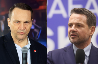 Radosław Sikorski, Rafał Trzaskowski. Fot. PAP/Marcin Zubrzycki/Leszek Szymański